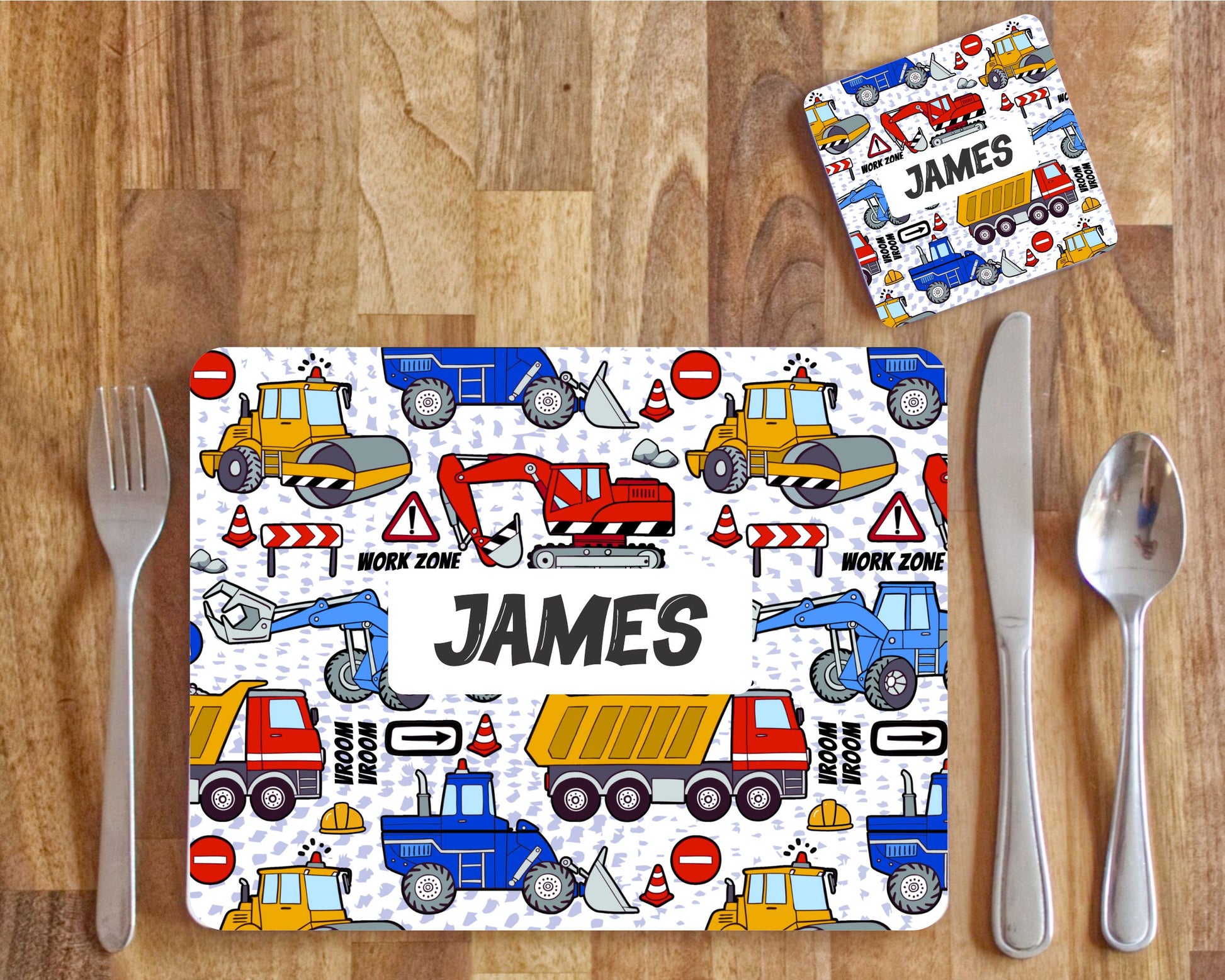 Placemat and Coaster Truck dinner mat