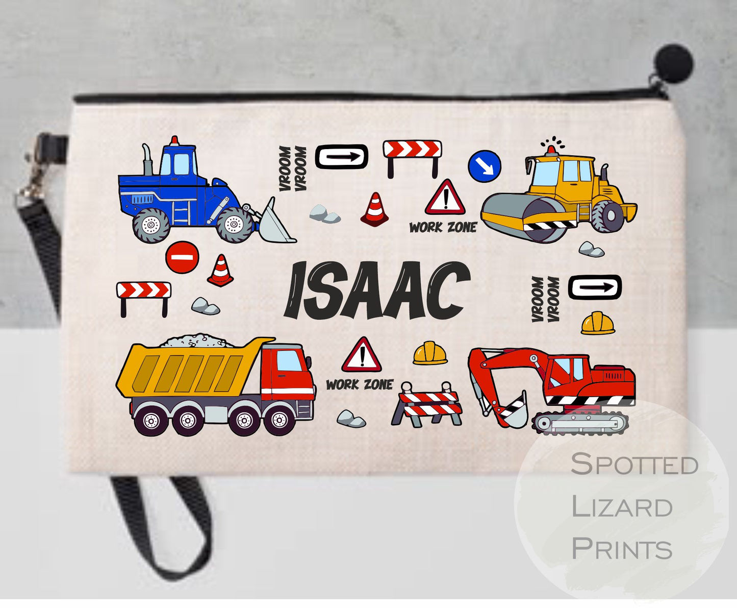 kids personalised truck pencil case