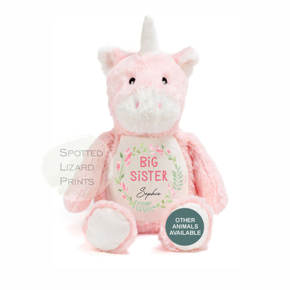 Personalised Big Sister Little Sister teddy