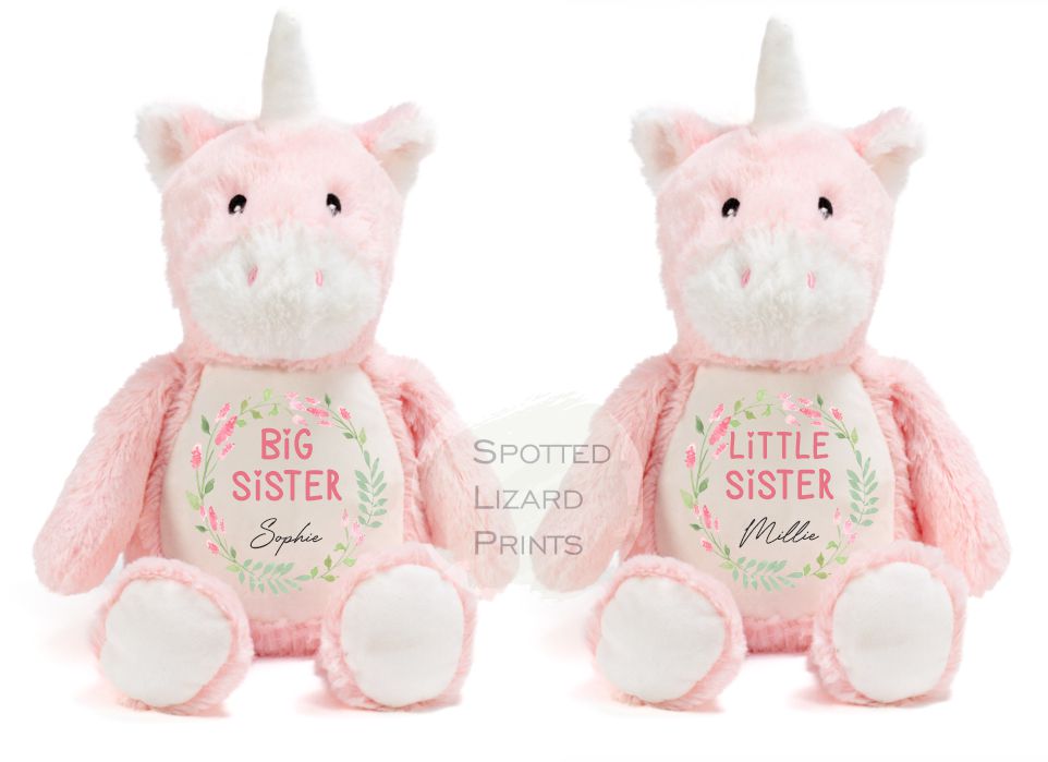 Sibling Teddy. Gift for brothers and sisters. Soft toy for kids. Personalised Gift for kids.