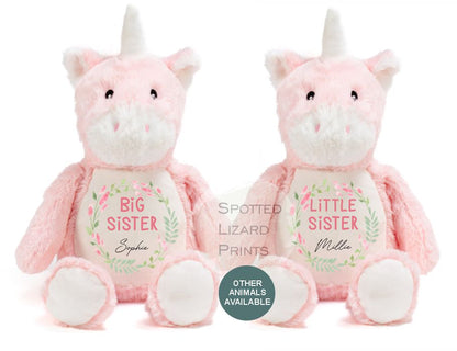 Personalised Big Sister Little Sister teddy
