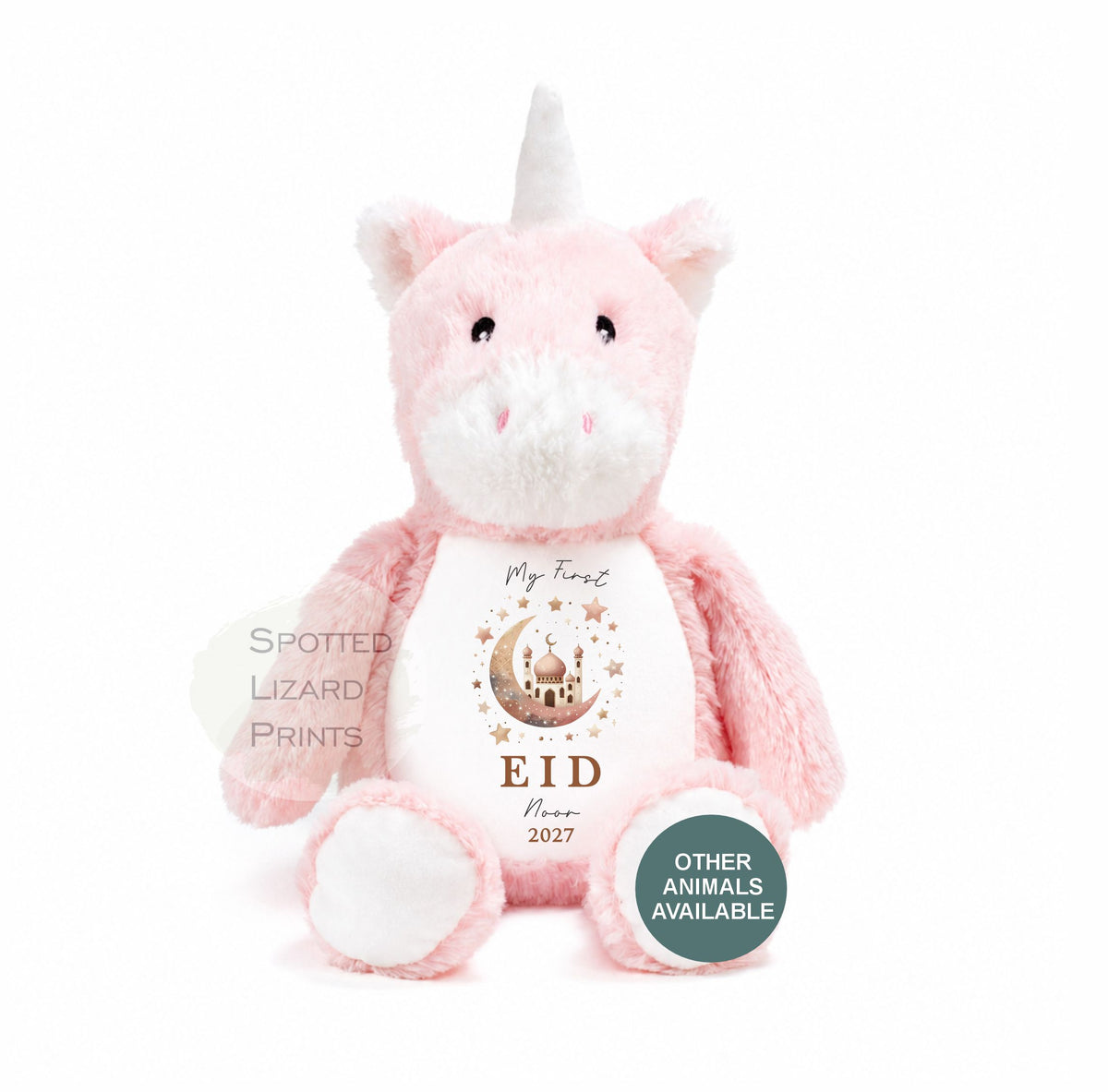 Personalised My First Eid Toy - First Eid Teddy - 1st Eid Gift - Eid Mubarak Baby Teddy - Personalised Baby Gift