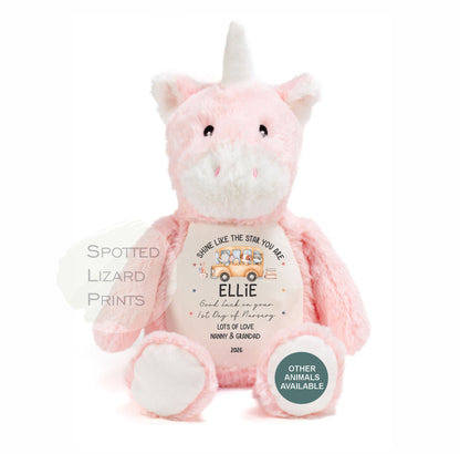 personalised first day of school teddy