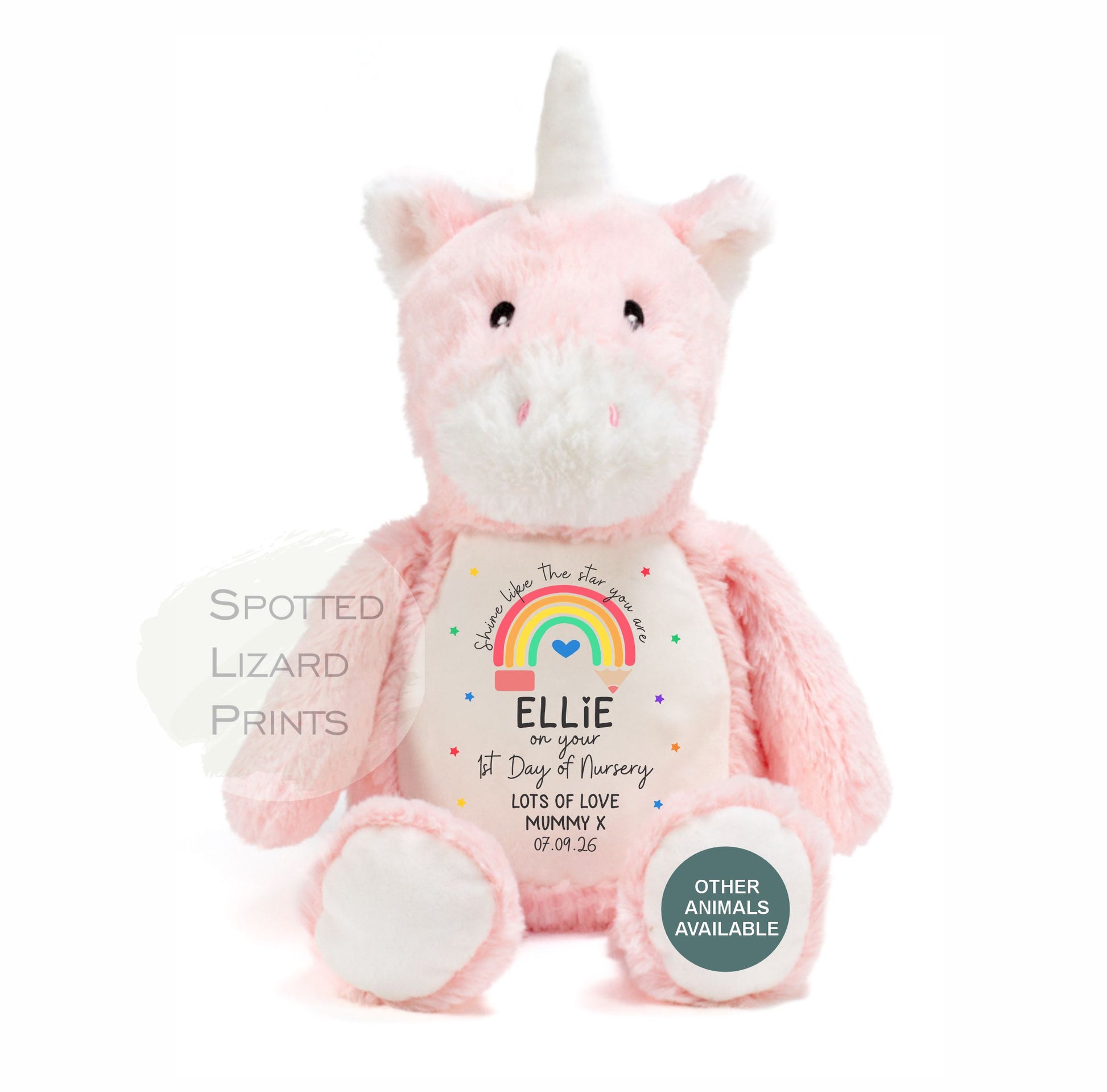 personalised first day of school teddy
