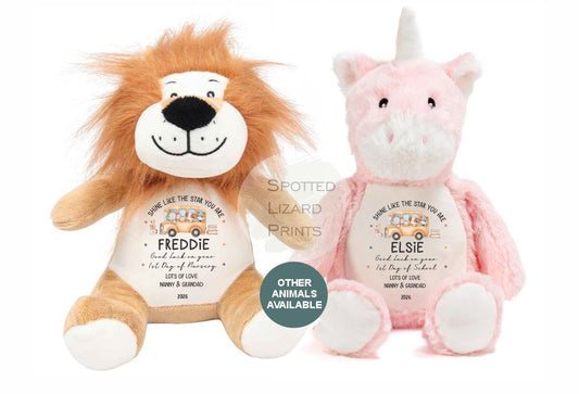 personalised first day of school teddy