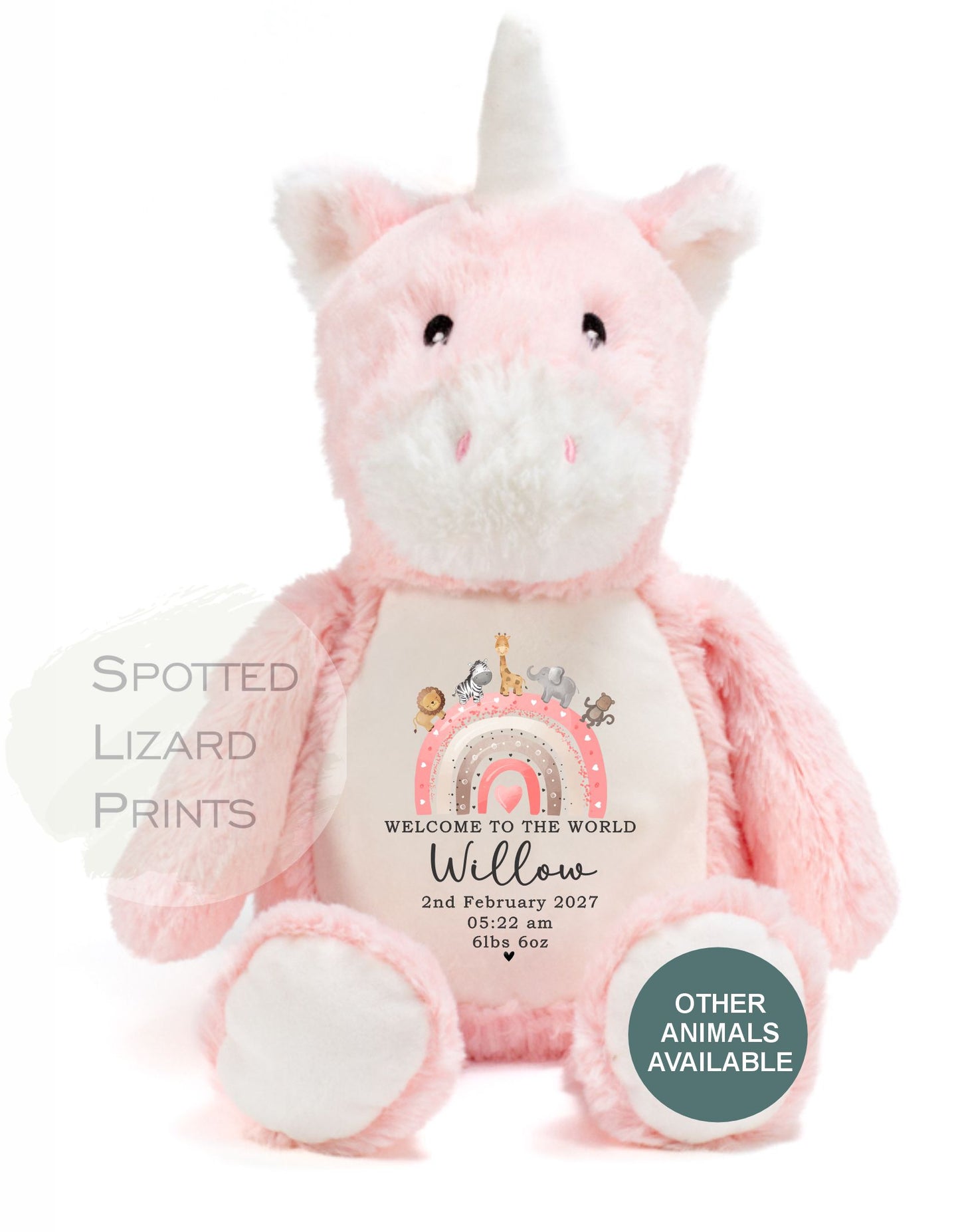 Personalised Born in 2027 Baby Teddy