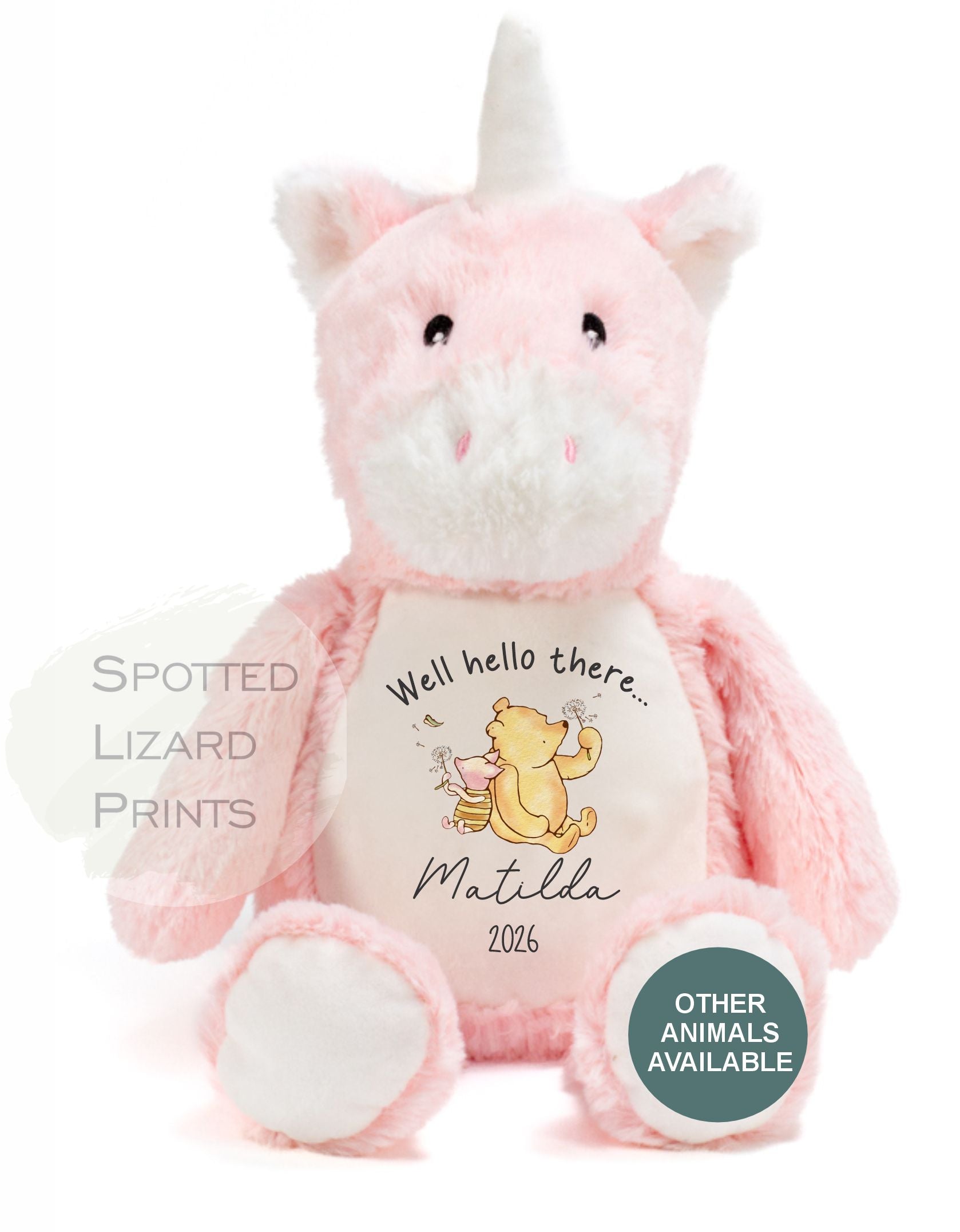 personalised new baby teddy