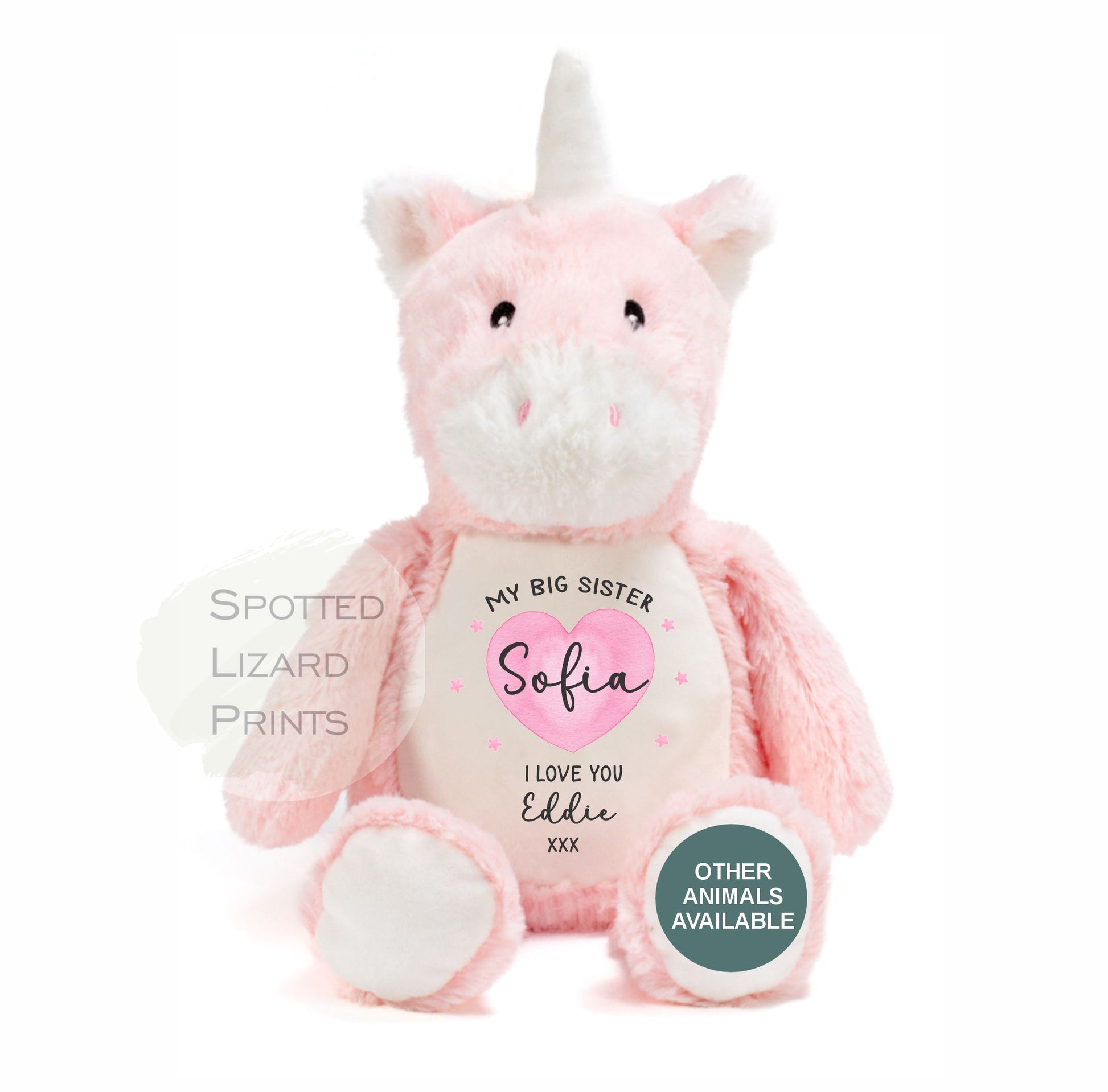 Personalised Big Brother or Big Sister Soft Toy