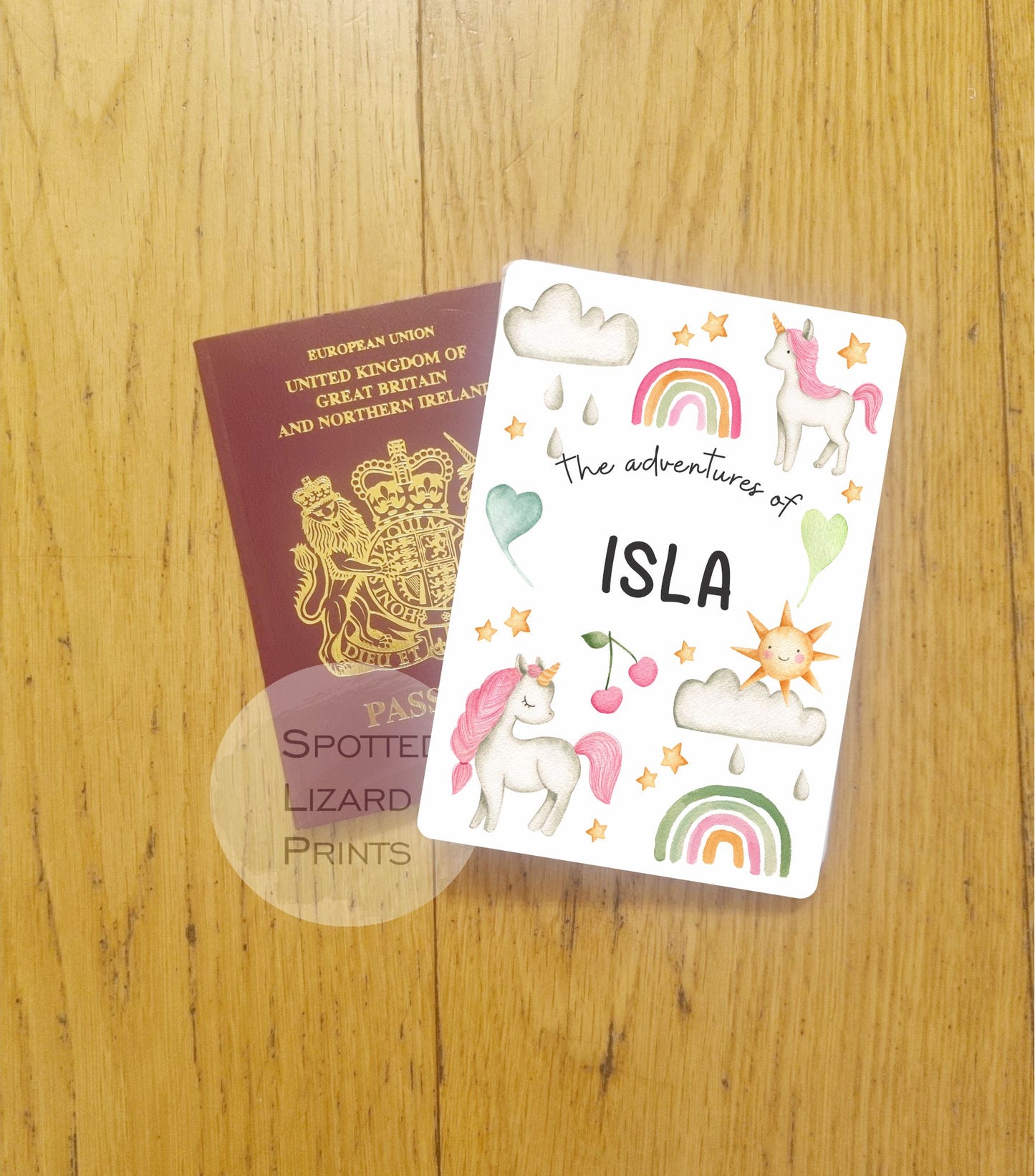 first holiday personalised passport