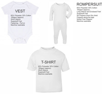 Hello world personalised baby clothing