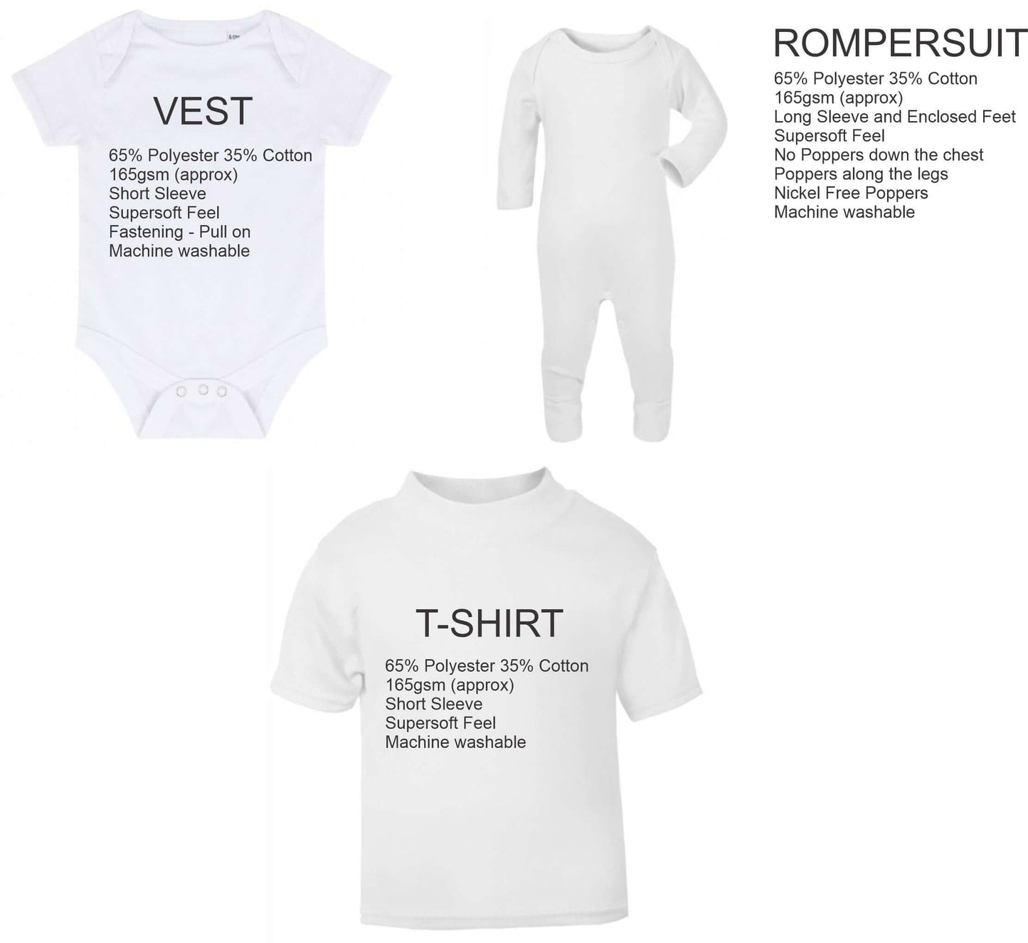 My first Birthday clothing range