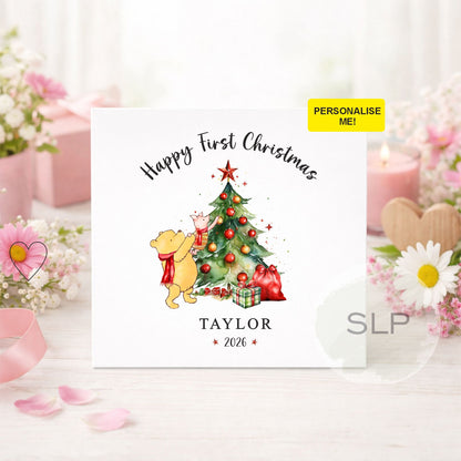 Personalised First Christmas Card | Baby's 1st Christmas Card
