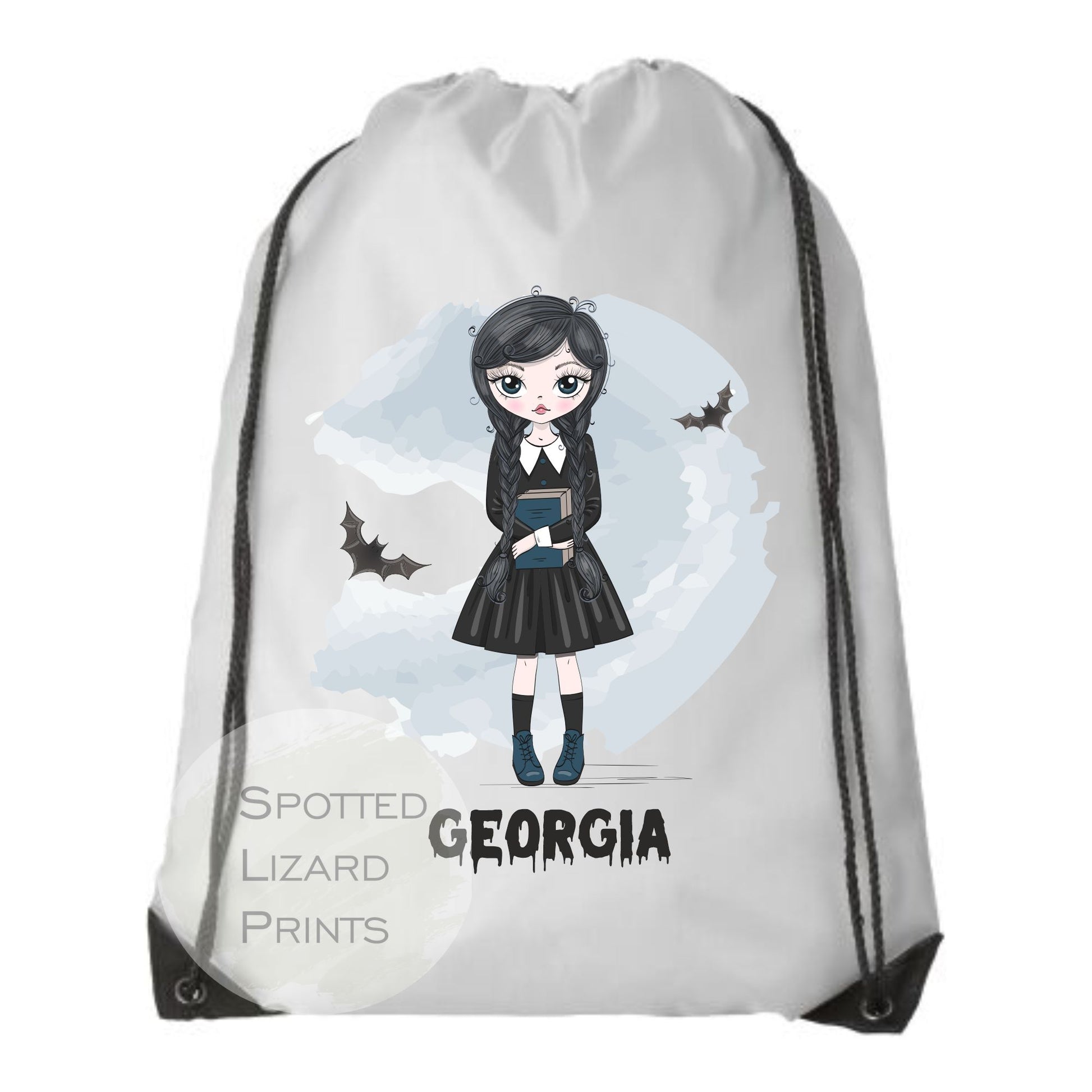 personalised wednesday addams Bag