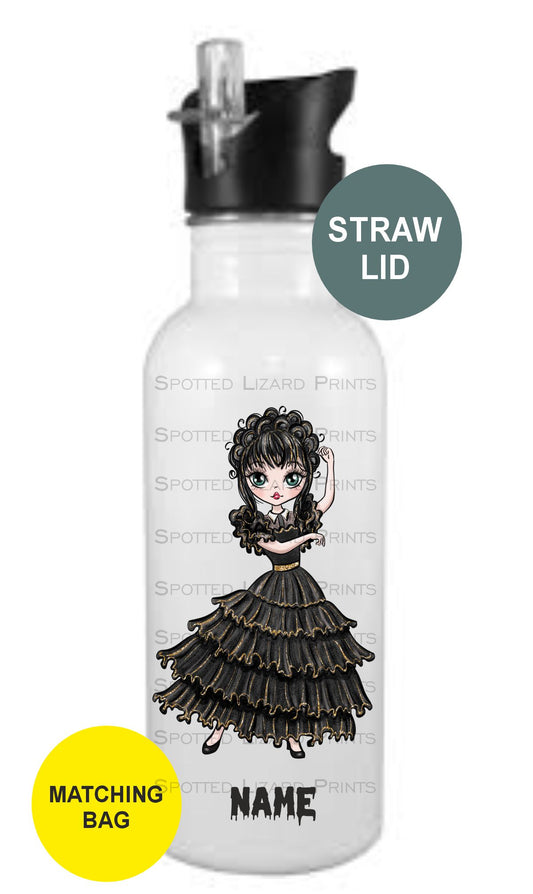 Wednesday addams water bottle