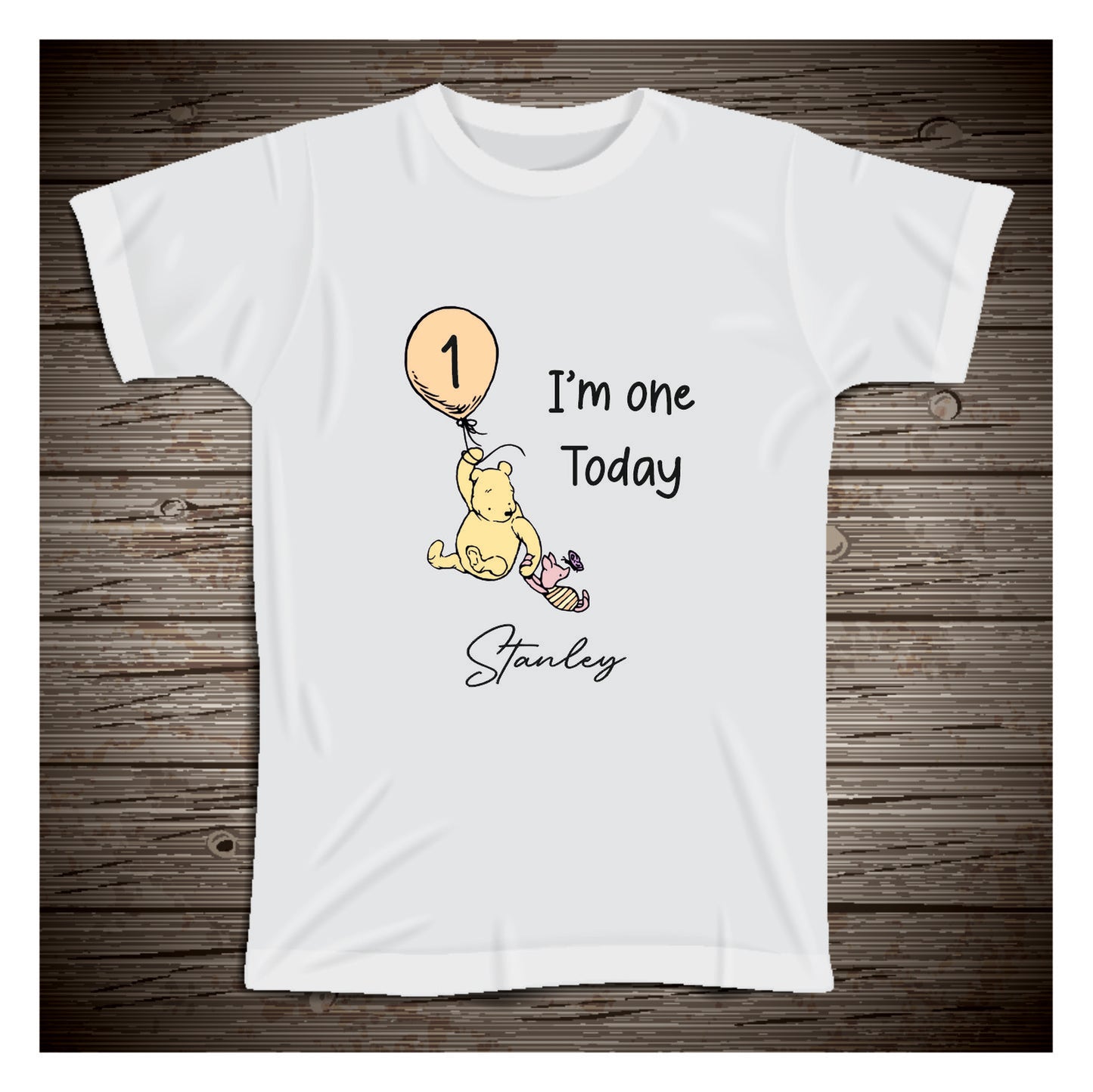 Winnie the Pooh personalised Birthday T-Shirt