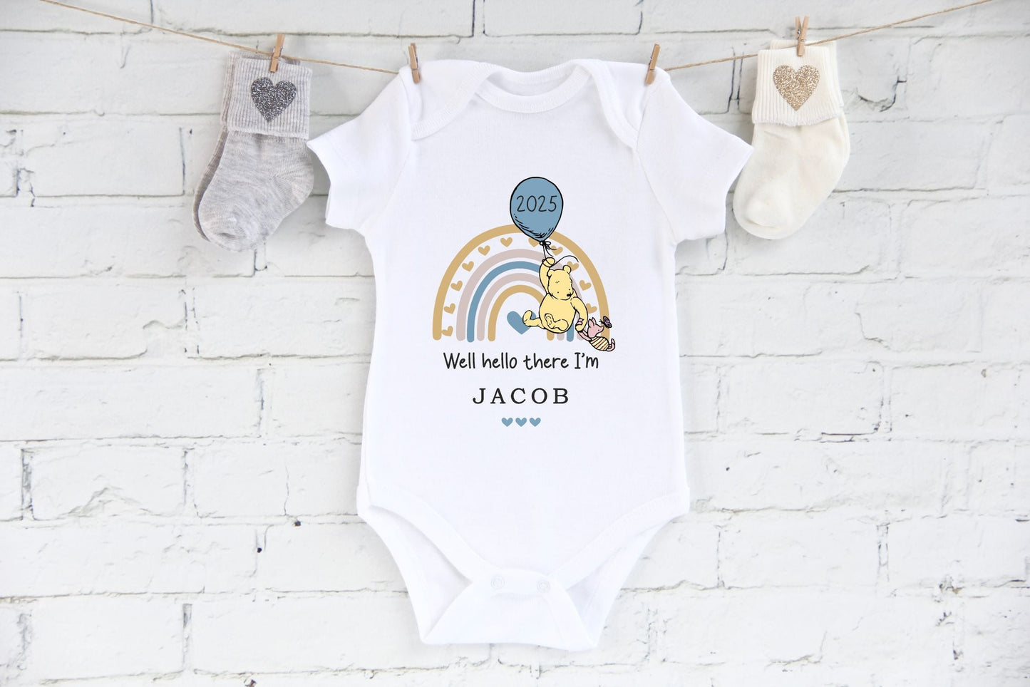 Personalised Baby Vest born in 2025