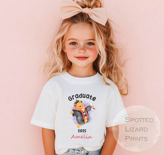 Personalised Nursery, Preschool, School Graduation Kids T-Shirt- Class of 2025 T-shirt - School Leaver