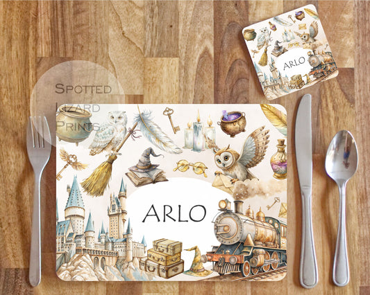 Wizard themed kids placemat