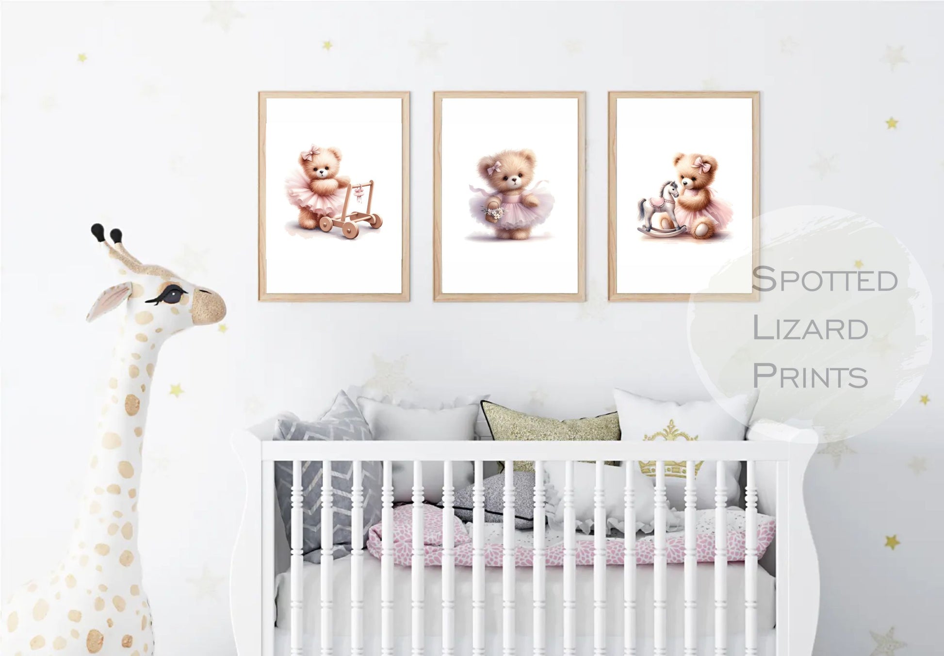 Teddy bear decorative nursery wall art