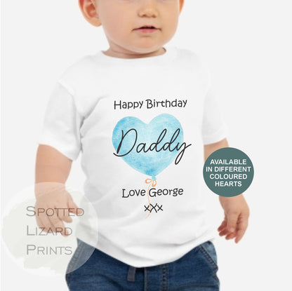 Happy Birthday DADDY Baby Outfit (First Birthday 1st Birthday Daddy Dad Birthday l New Dad Gift)