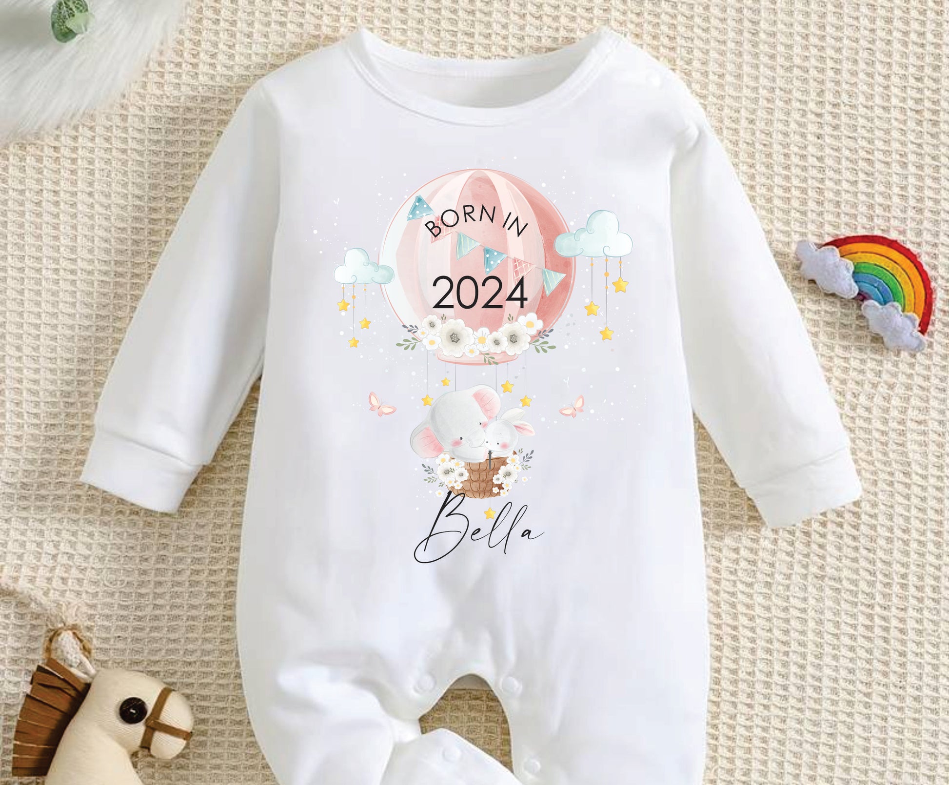 born in 2024 baby rompersuit