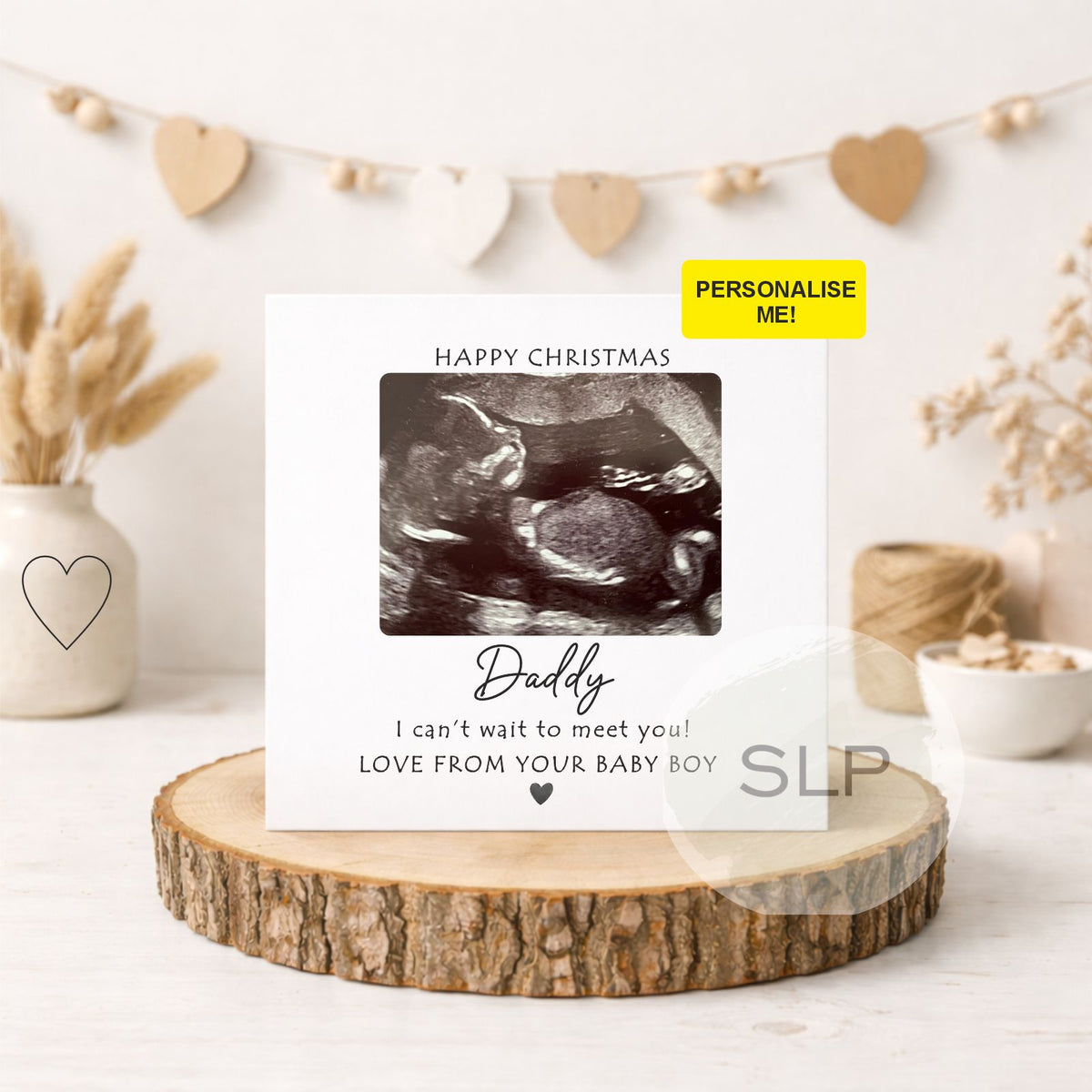 Personalised Christmas Card From Bump