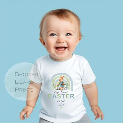 Personalised My First Easter Sleepsuit Baby Girl / Boy Outfit First Easter 1st Easter - Easter