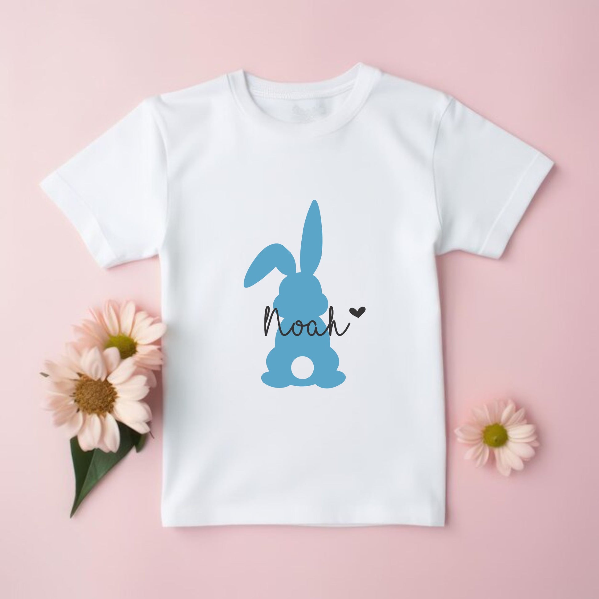 Personalised Baby clothing. Unique Hand printed Gift for Easter. White Baby Clothes.