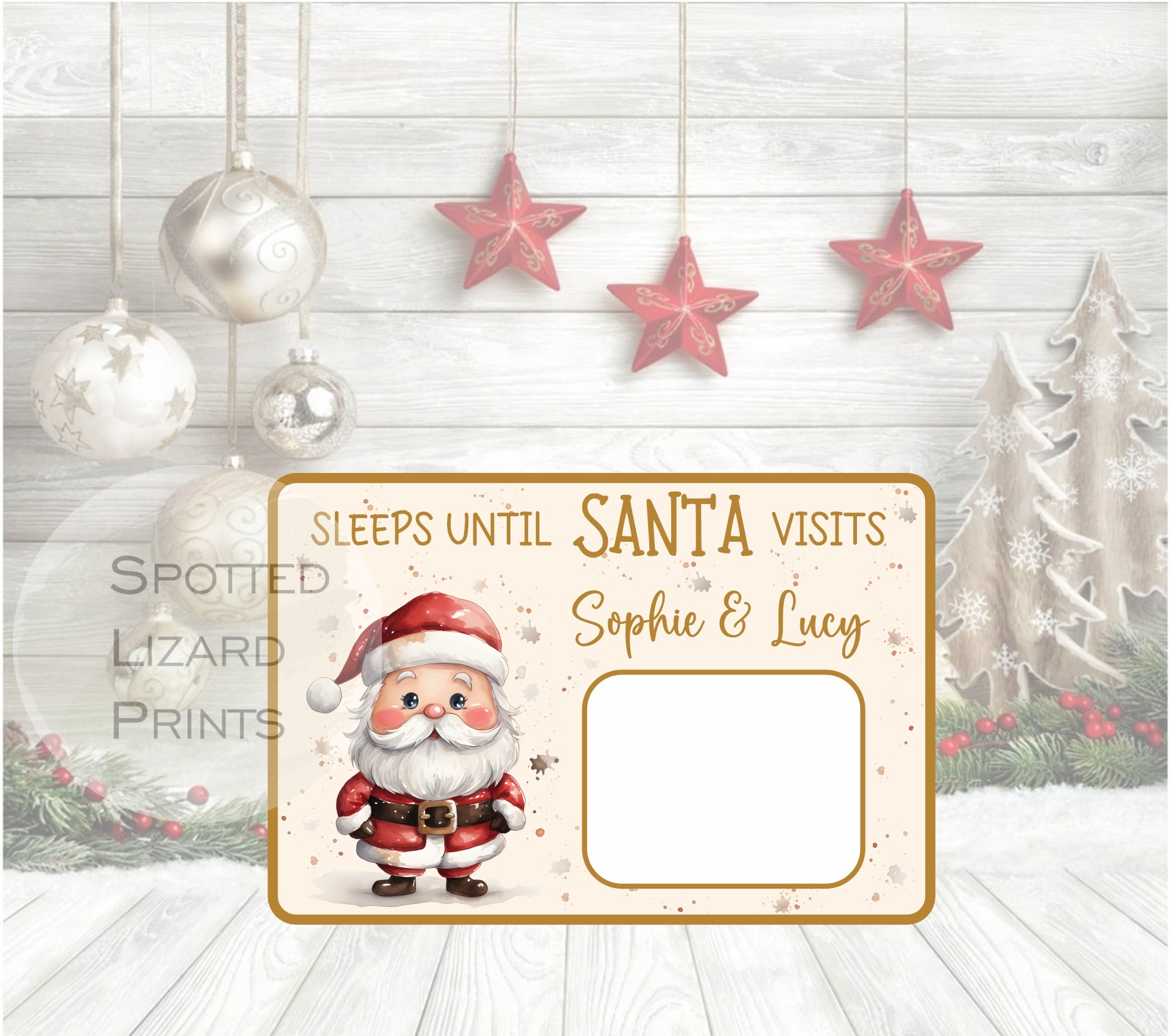 Sleeps until Santa arrives sign