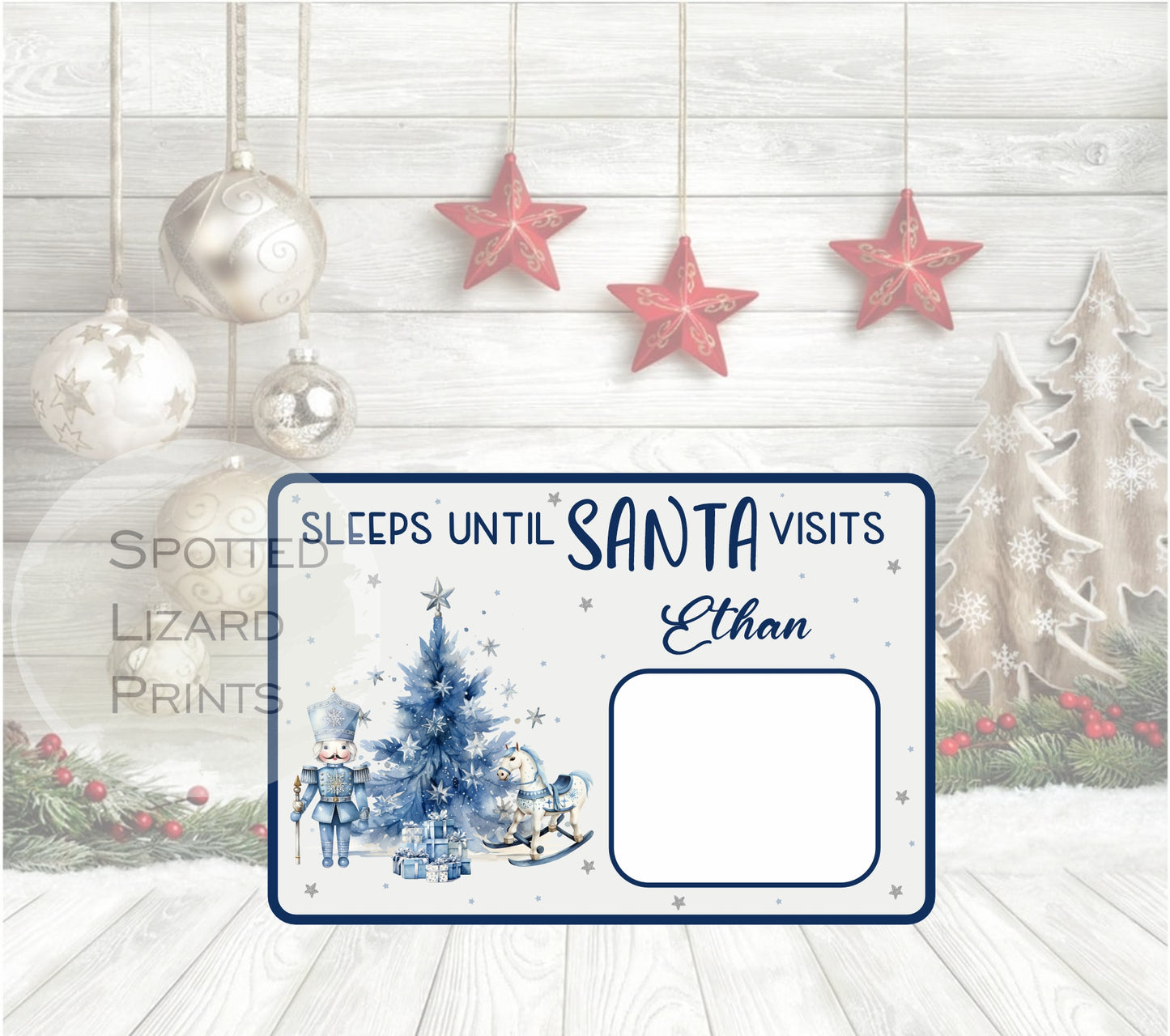 Sleeps until Santa arrives sign