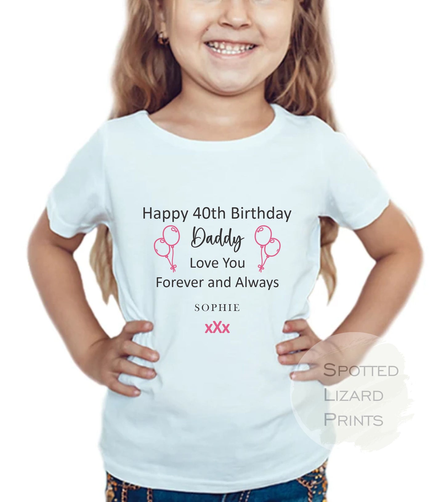 Happy 40th daddy t-shirt
