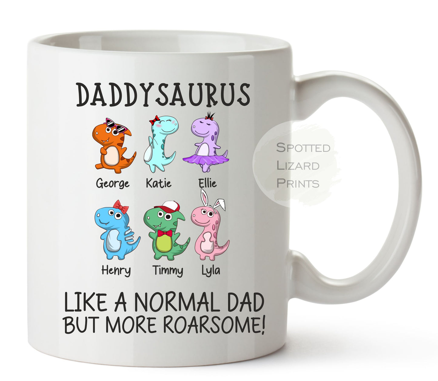 Daddysaurus Dinosaur Mug & Coaster | Father's Day | Dinosaur Dad Mug - Best Dad