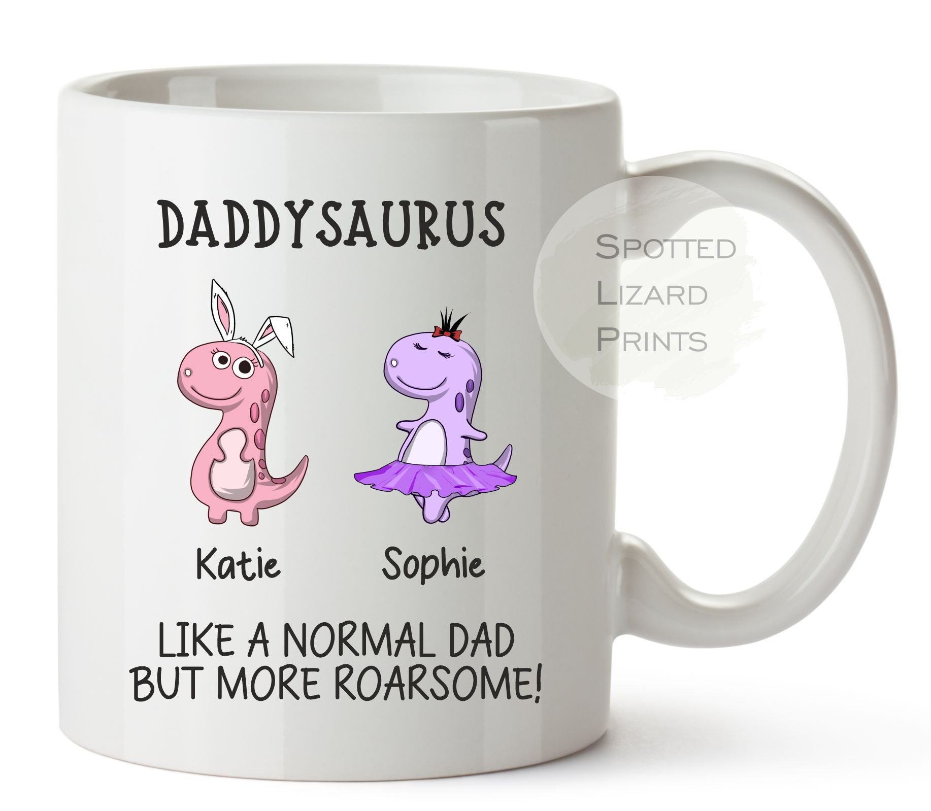 Daddysaurus Dinosaur Mug & Coaster | Father's Day | Dinosaur Dad Mug - Best Dad