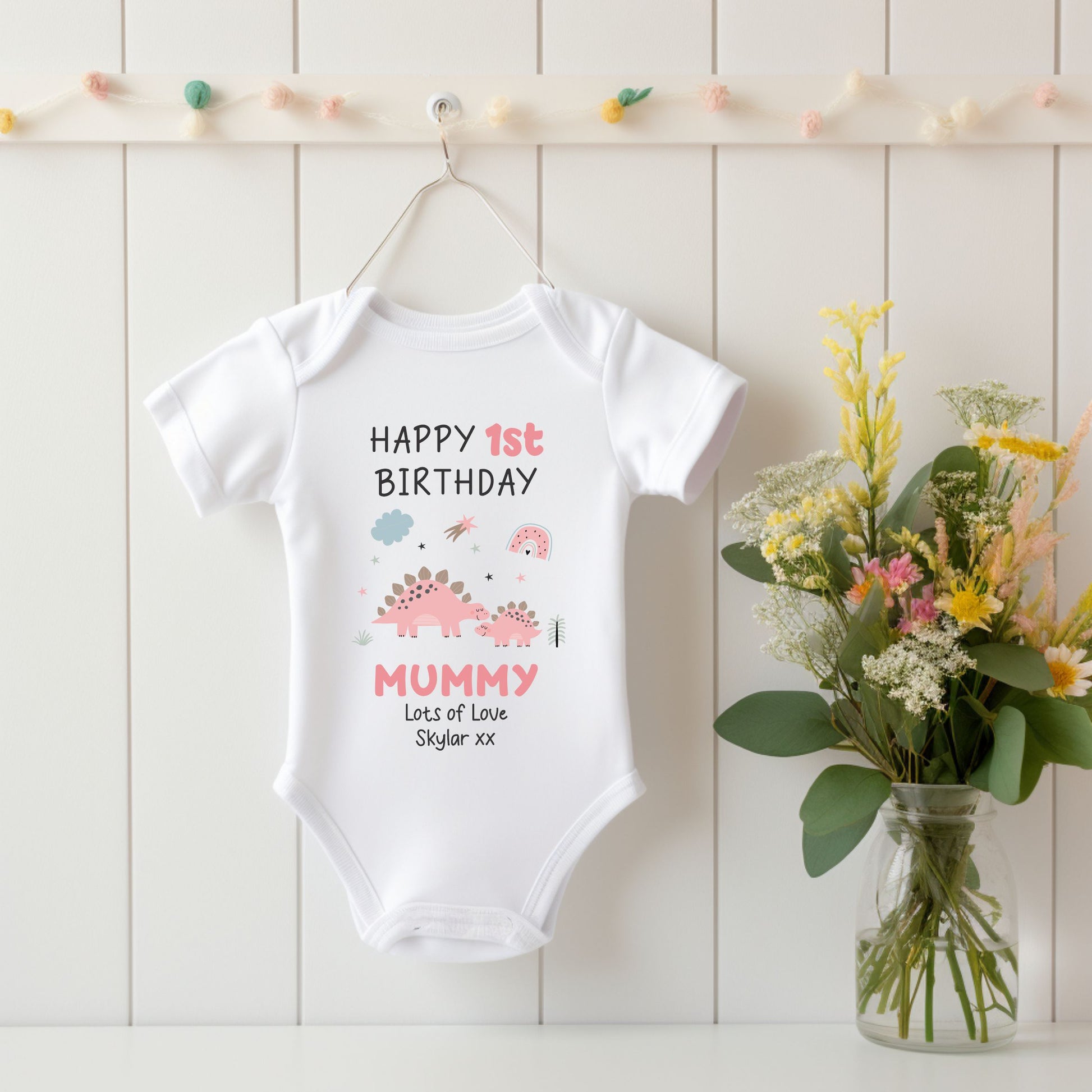 First Birthday Mummy personalised Baby Vest