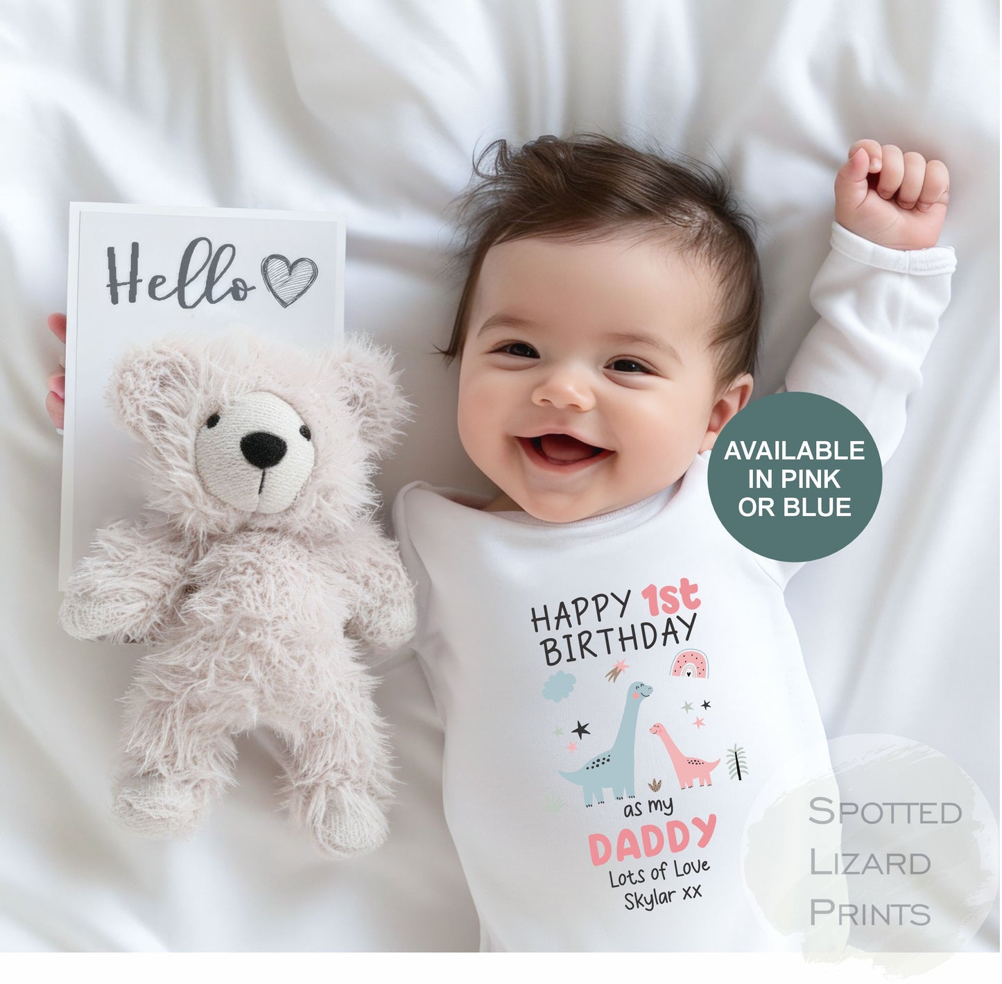 Happy First Birthday DADDY Baby Outfit (First Birthday 1st Birthday Daddy Dad Birthday)