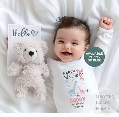 Happy First Birthday DADDY Baby Outfit (First Birthday 1st Birthday Daddy Dad Birthday)