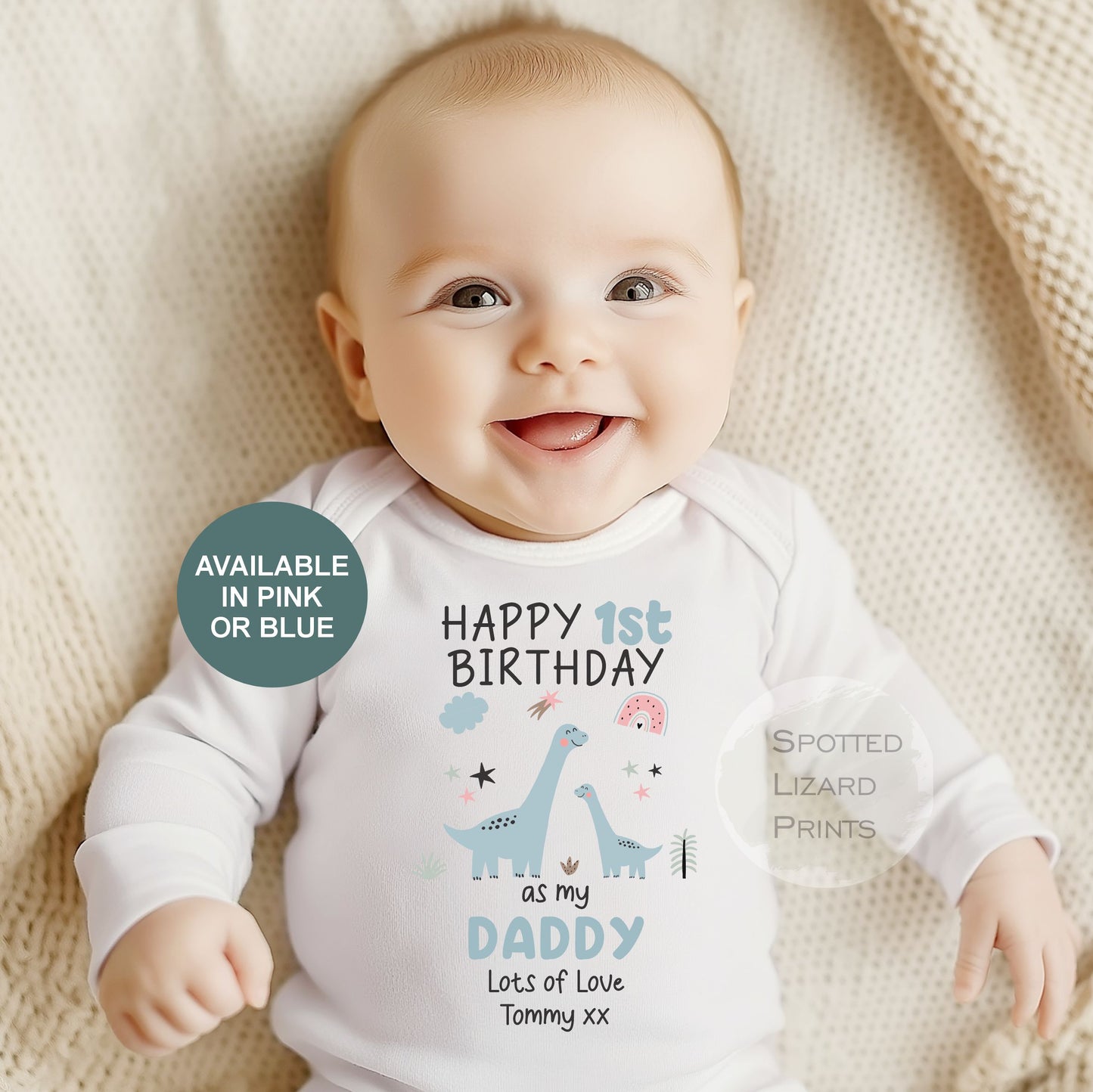 Happy First Birthday DADDY Baby Outfit (First Birthday 1st Birthday Daddy Dad Birthday)