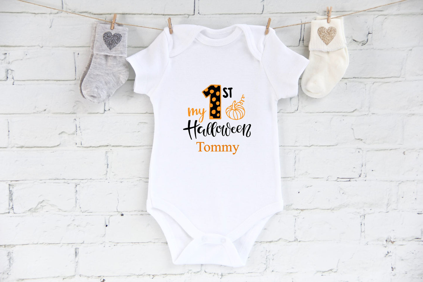 My first Halloween baby vest