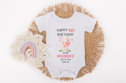 happy first birthday mummy baby outfit