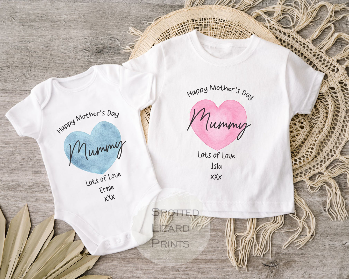 Happy Mother's Day MUMMY Baby Outfit (First Mother's Day 1st Mother's Day Mummy l New Mum Gift | Love My Mum) Matching Sibling Mother's Day