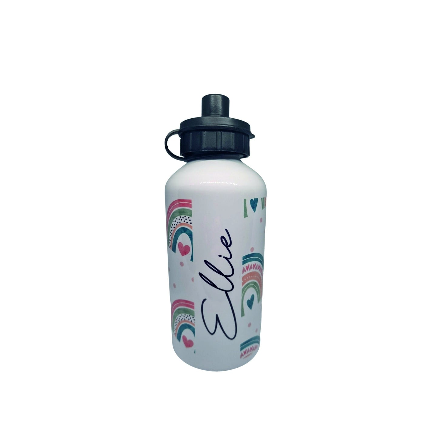 Personalised Rainbow Kids Water Bottle l back to school drinks bottle