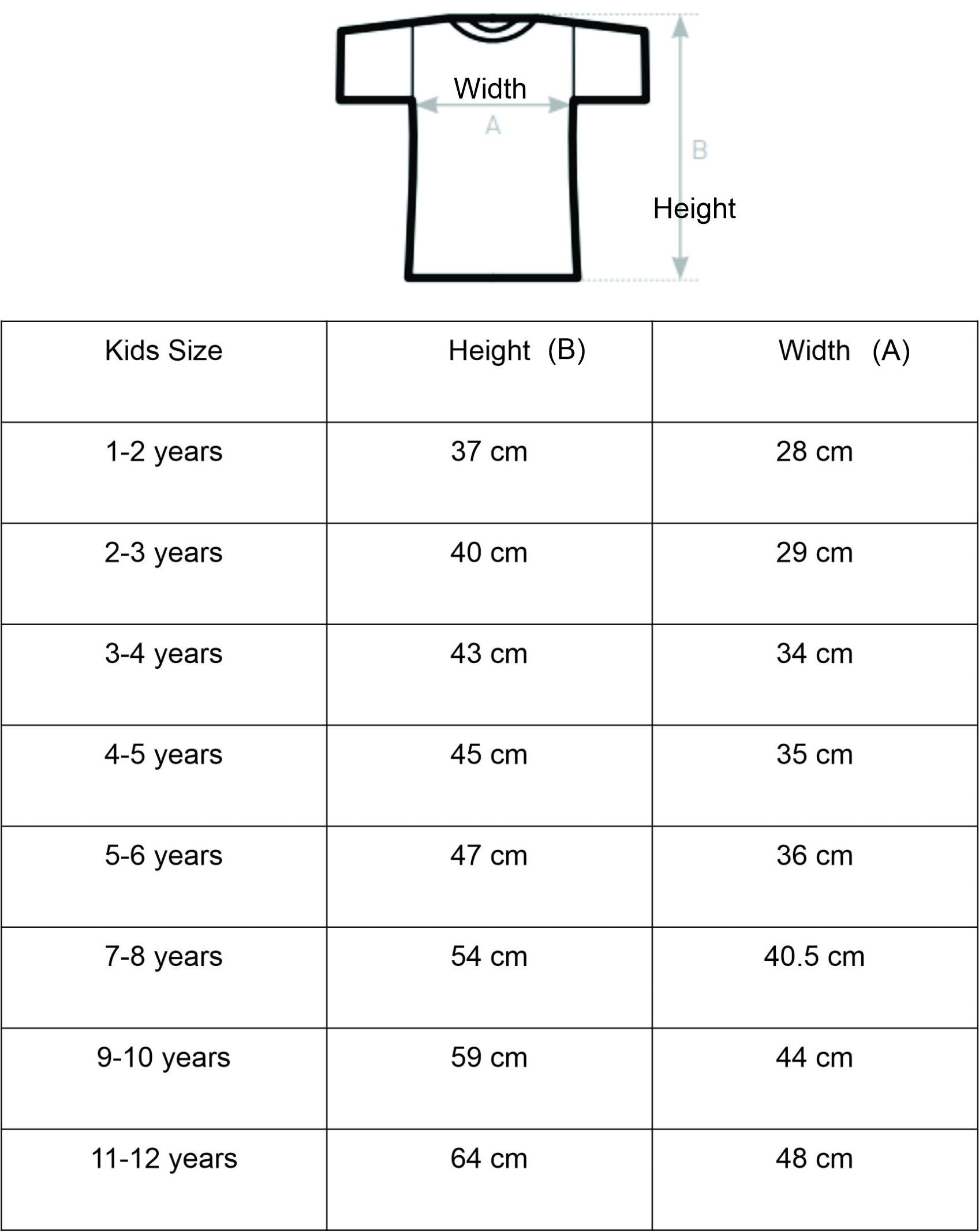 Spotted lizard prints size chart