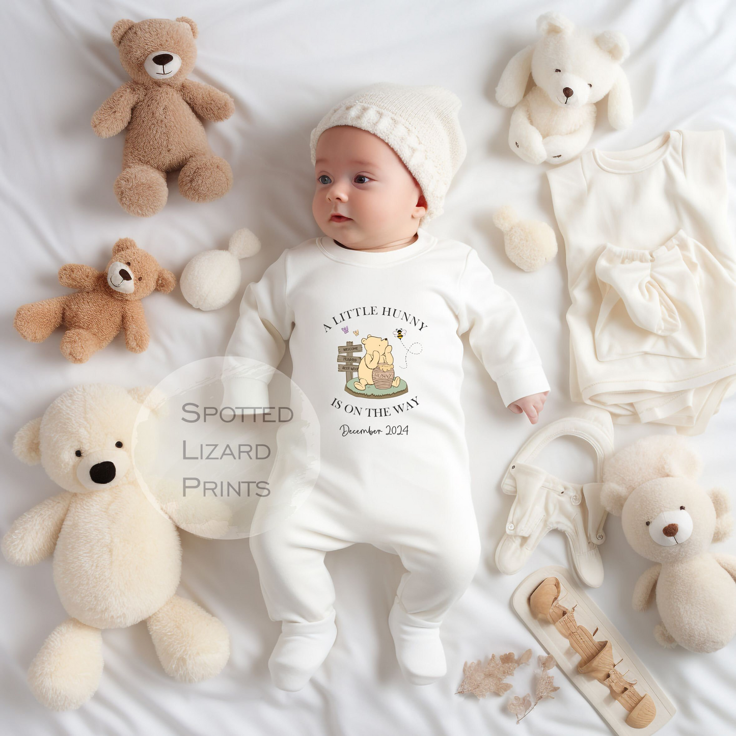 Winnie the pooh a little Hunny Baby Romper