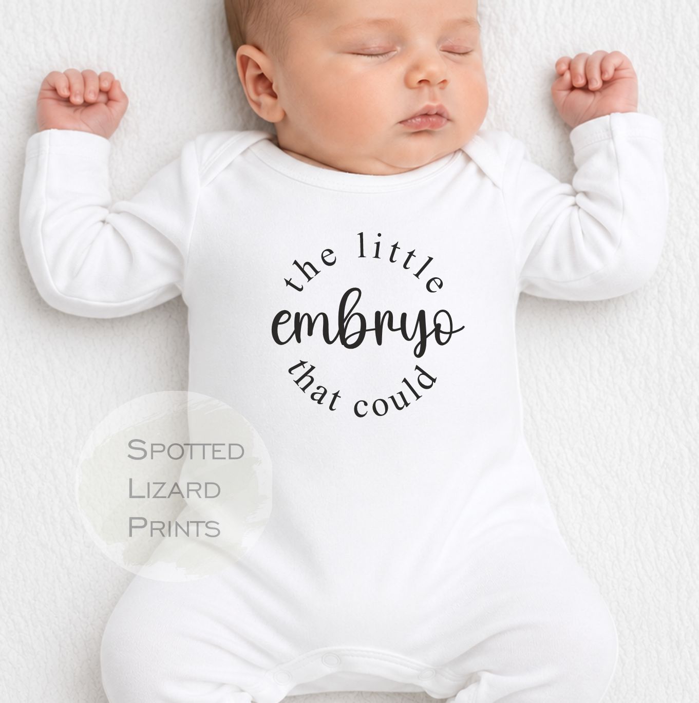 IVF Baby Outfit, Miracle Baby Vest, The Little Embryo That Could, Baby Shower Gift, New Baby Romper, Rainbow Baby Clothes, Unisex Baby Gift