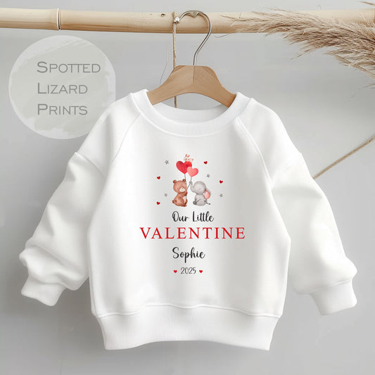 Personalised Our Little Valentine's Day Sweatshirt - Baby Valentine's Day Sweatshirt - Valentine's Sweatshirt - First Valentines Day Sweatshirt