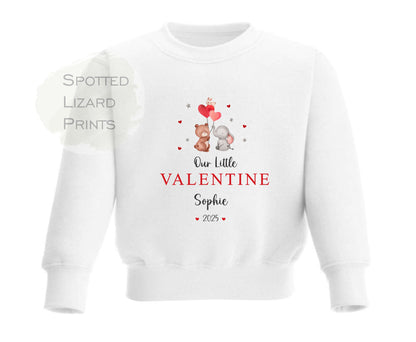 Personalised Our Little Valentine's Day Sweatshirt - Baby Valentine's Day Sweatshirt - Valentine's Sweatshirt - First Valentines Day Sweatshirt