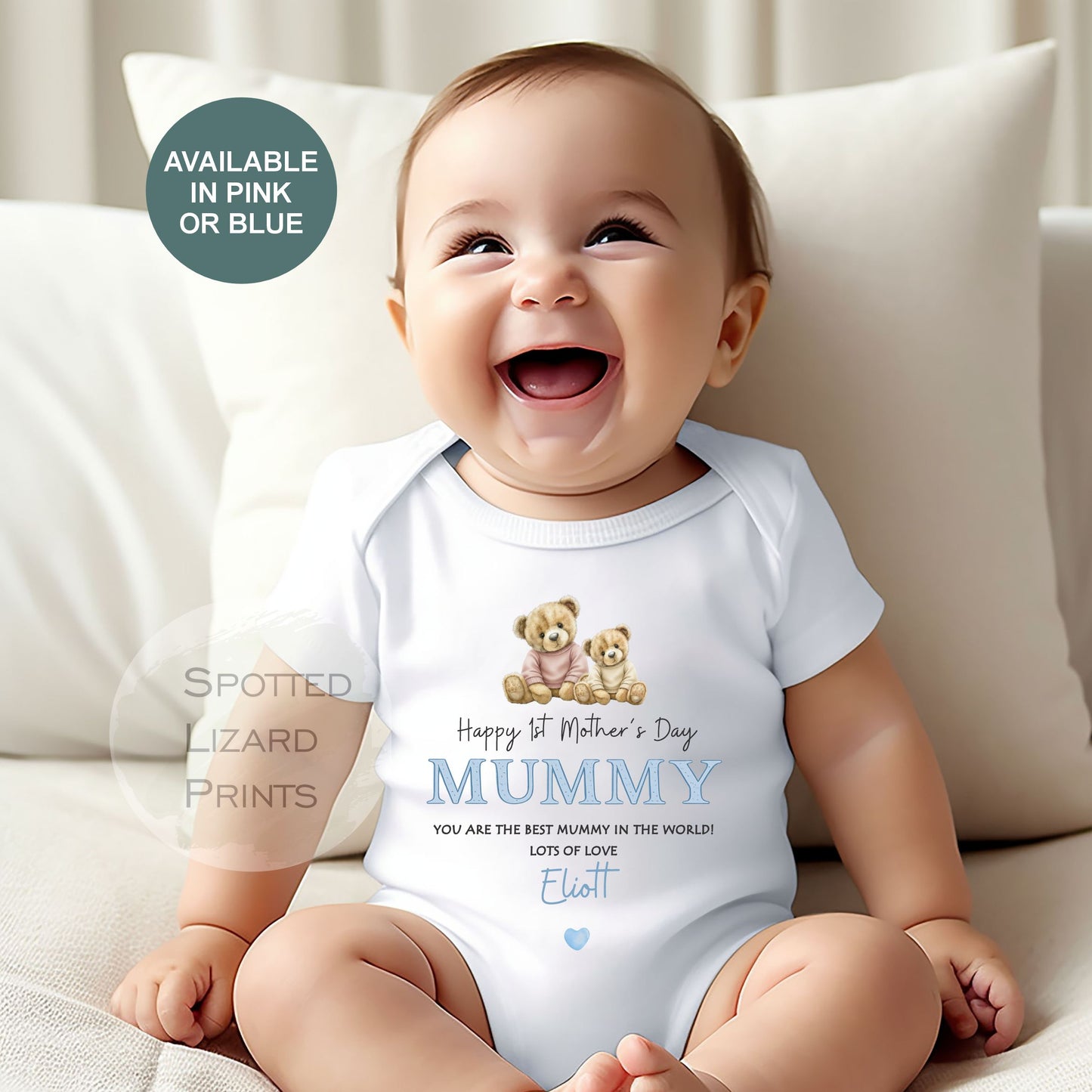 Personalised Mother's Day baby outfit