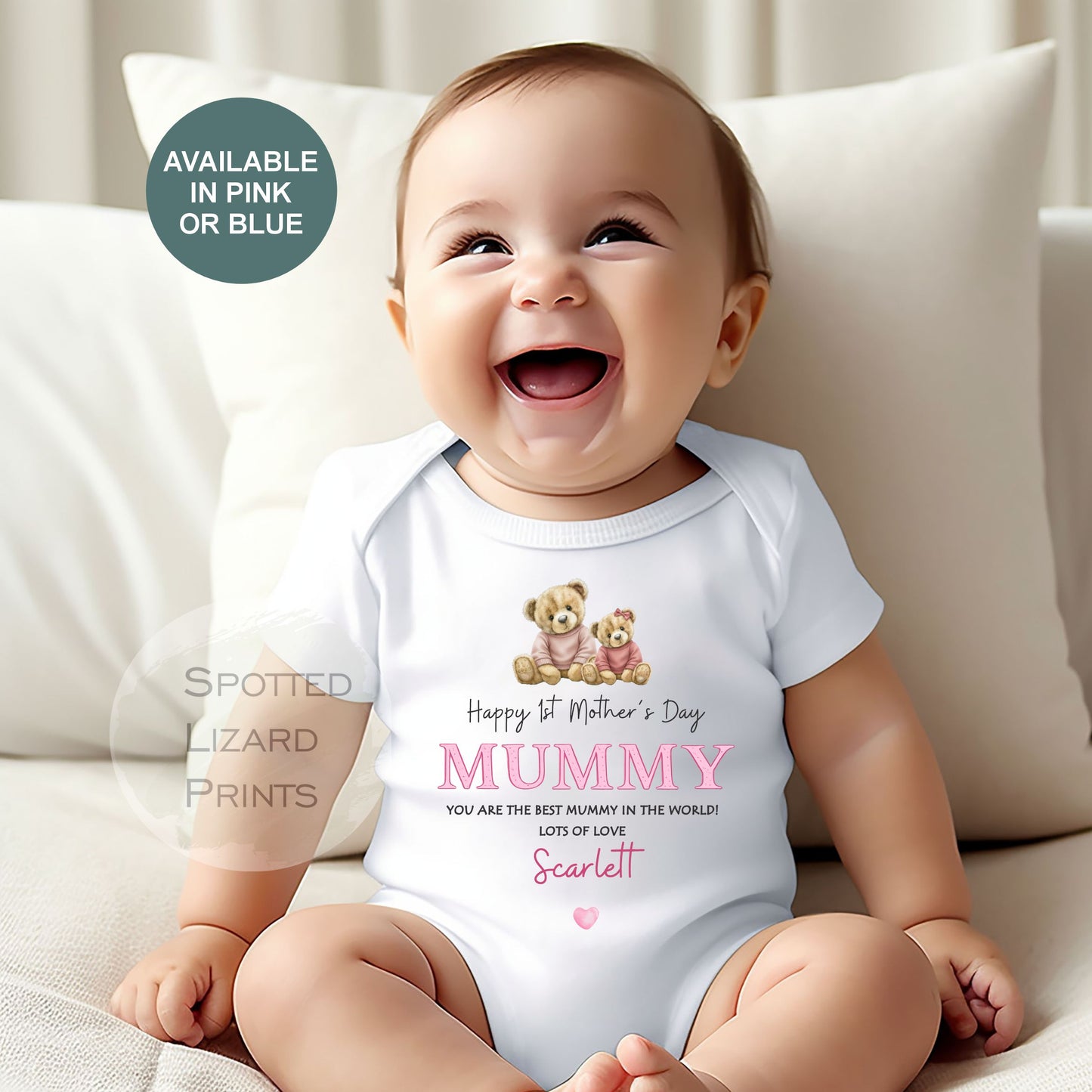 Personalised Mother's Day baby outfit