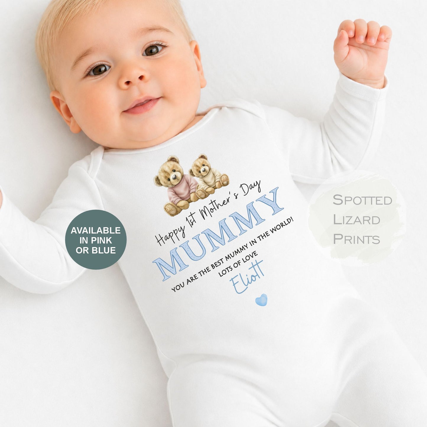 Personalised Mother's Day baby outfit
