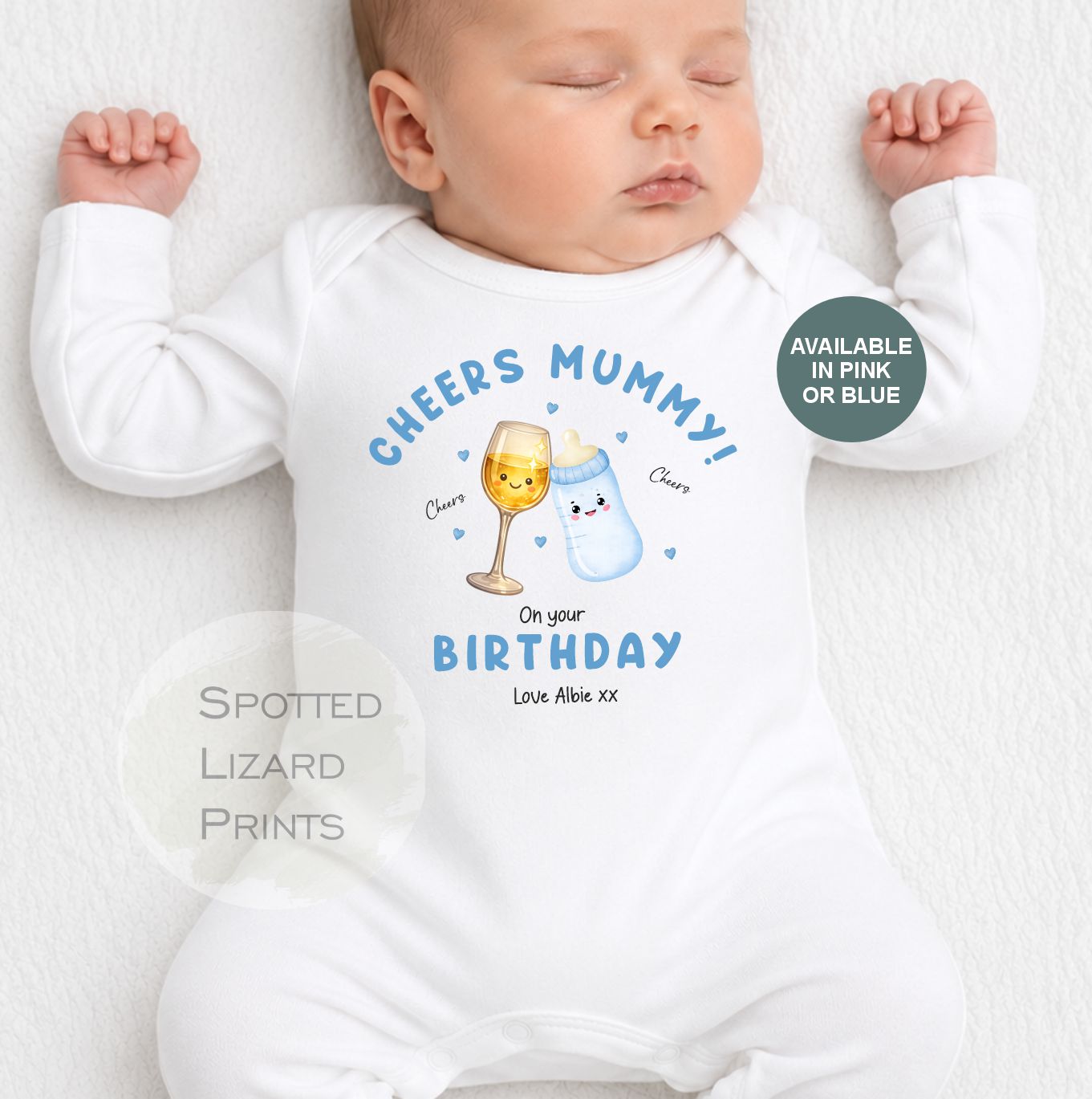 Happy Birthday Mummy, First Birthday as my Mummy, Mummy Birthday Gift, New Mum Gift, Sleepsuit Baby Vest Personalised